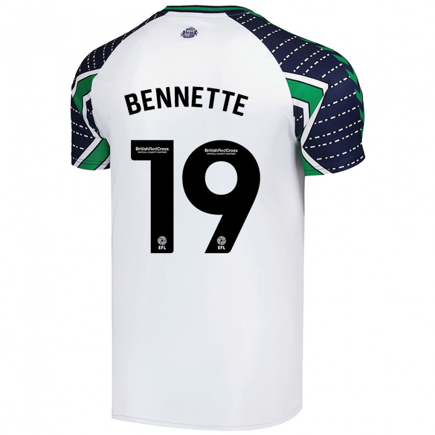 Homme Maillot Jewison Bennette #19 Blanc Tenues Extérieur 2024/25 T-Shirt Suisse