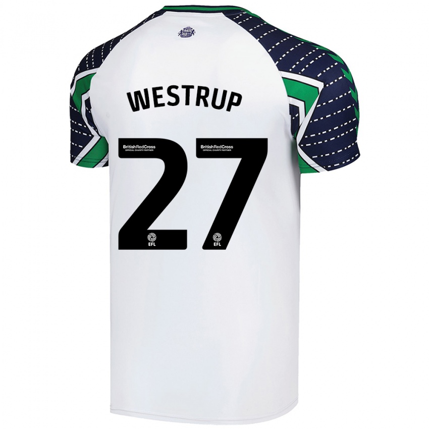 Herren Brianna Westrup #27 Weiß Auswärtstrikot Trikot 2024/25 T-Shirt Schweiz