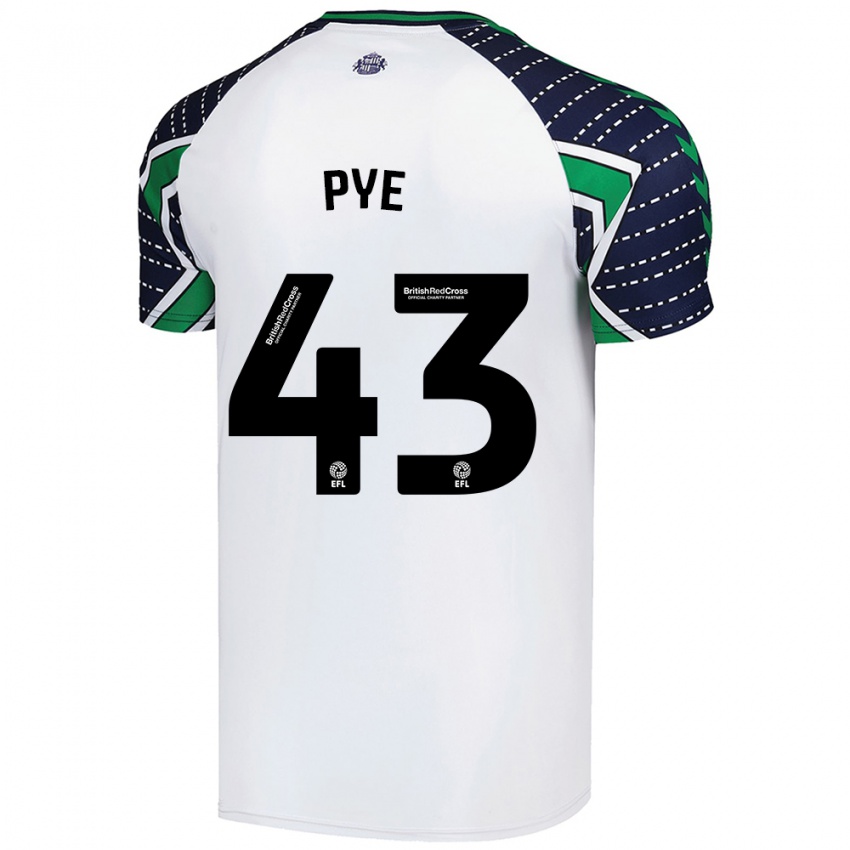 Herren Connor Pye #43 Weiß Auswärtstrikot Trikot 2024/25 T-Shirt Schweiz