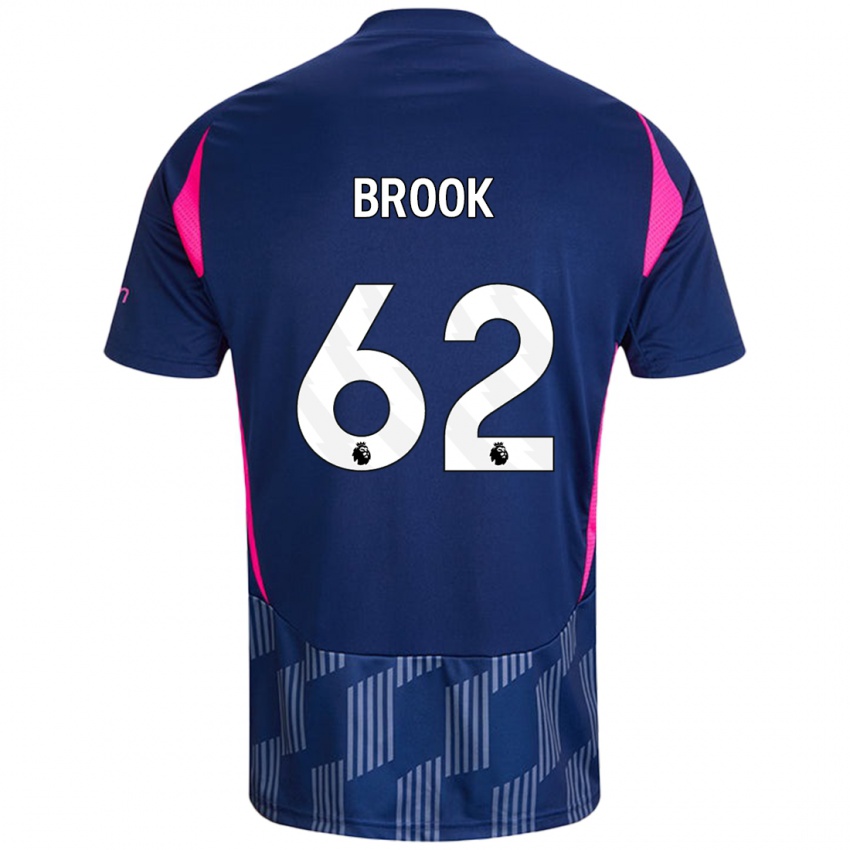 Herren Will Brook #62 Königsblau Rosa Auswärtstrikot Trikot 2024/25 T-Shirt Schweiz