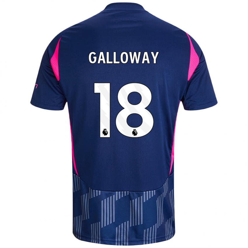 Herren Bridget Galloway #18 Königsblau Rosa Auswärtstrikot Trikot 2024/25 T-Shirt Schweiz