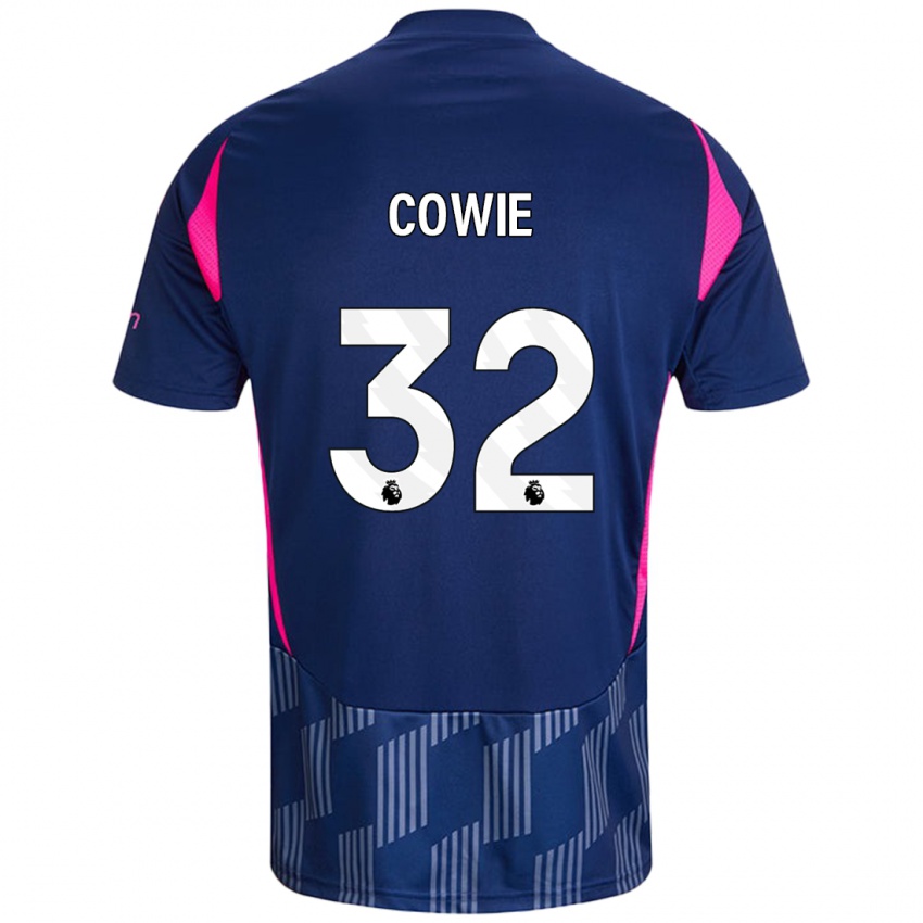 Herren Abi Cowie #32 Königsblau Rosa Auswärtstrikot Trikot 2024/25 T-Shirt Schweiz