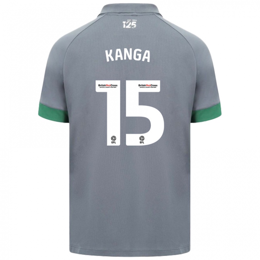 Herren Wilfried Kanga #15 Dunkelgrau Auswärtstrikot Trikot 2024/25 T-Shirt Schweiz