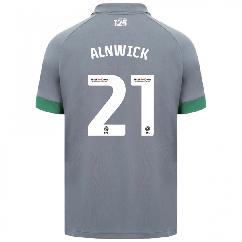 Herren Jak Alnwick #21 Dunkelgrau Auswärtstrikot Trikot 2024/25 T-Shirt Schweiz