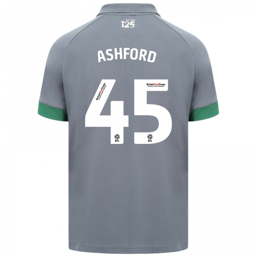 Herren Cian Ashford #45 Dunkelgrau Auswärtstrikot Trikot 2024/25 T-Shirt Schweiz