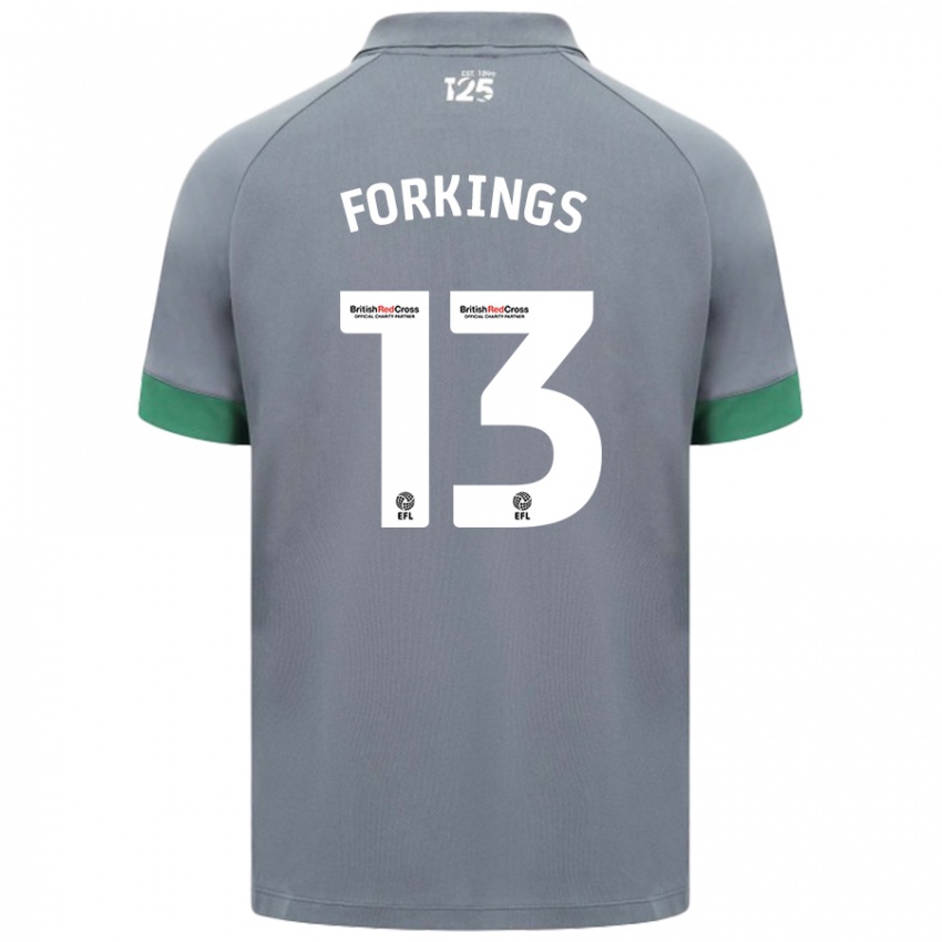 Herren Amelia Forkings #13 Dunkelgrau Auswärtstrikot Trikot 2024/25 T-Shirt Schweiz