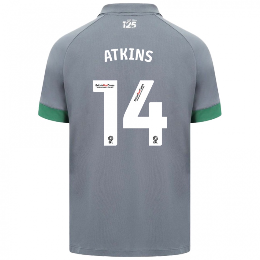 Herren Zoe Atkins #14 Dunkelgrau Auswärtstrikot Trikot 2024/25 T-Shirt Schweiz