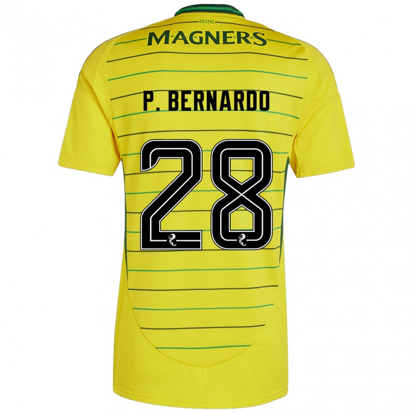 Herren Paulo Bernardo #28 Gelb Auswärtstrikot Trikot 2024/25 T-Shirt Schweiz