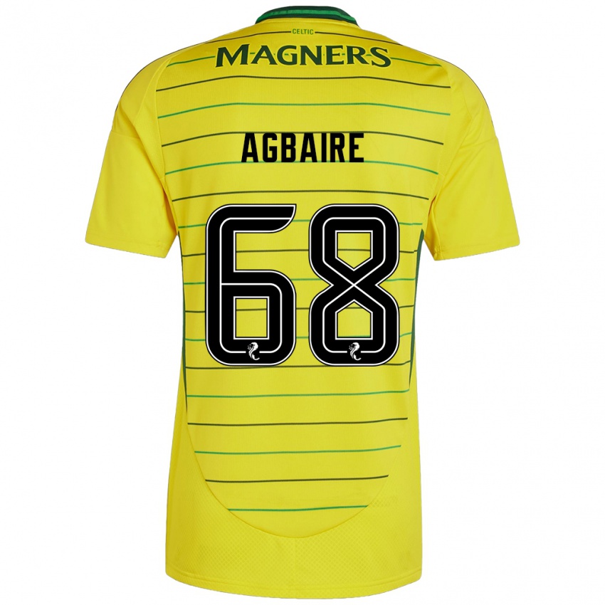 Herren Lenny Agbaire #68 Gelb Auswärtstrikot Trikot 2024/25 T-Shirt Schweiz