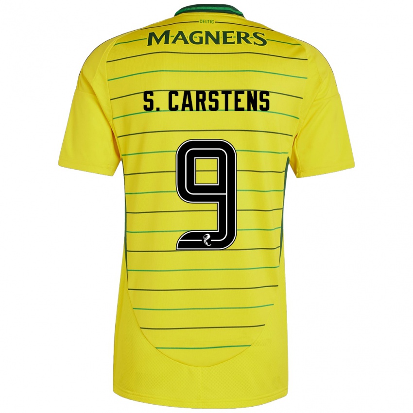 Herren Signe Carstens #9 Gelb Auswärtstrikot Trikot 2024/25 T-Shirt Schweiz