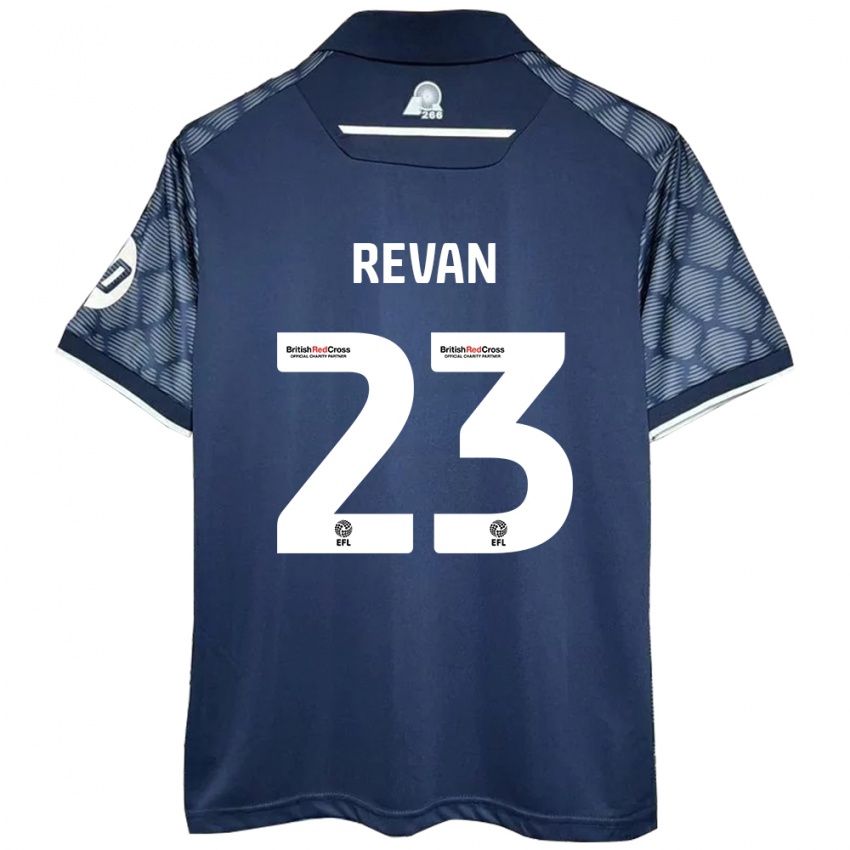 Herren Sebastian Revan #23 Schwarz Auswärtstrikot Trikot 2024/25 T-Shirt Schweiz