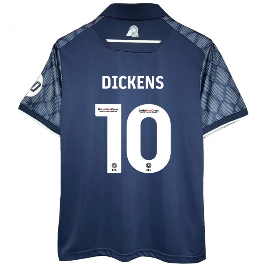 Herren Tj Dickens #10 Schwarz Auswärtstrikot Trikot 2024/25 T-Shirt Schweiz