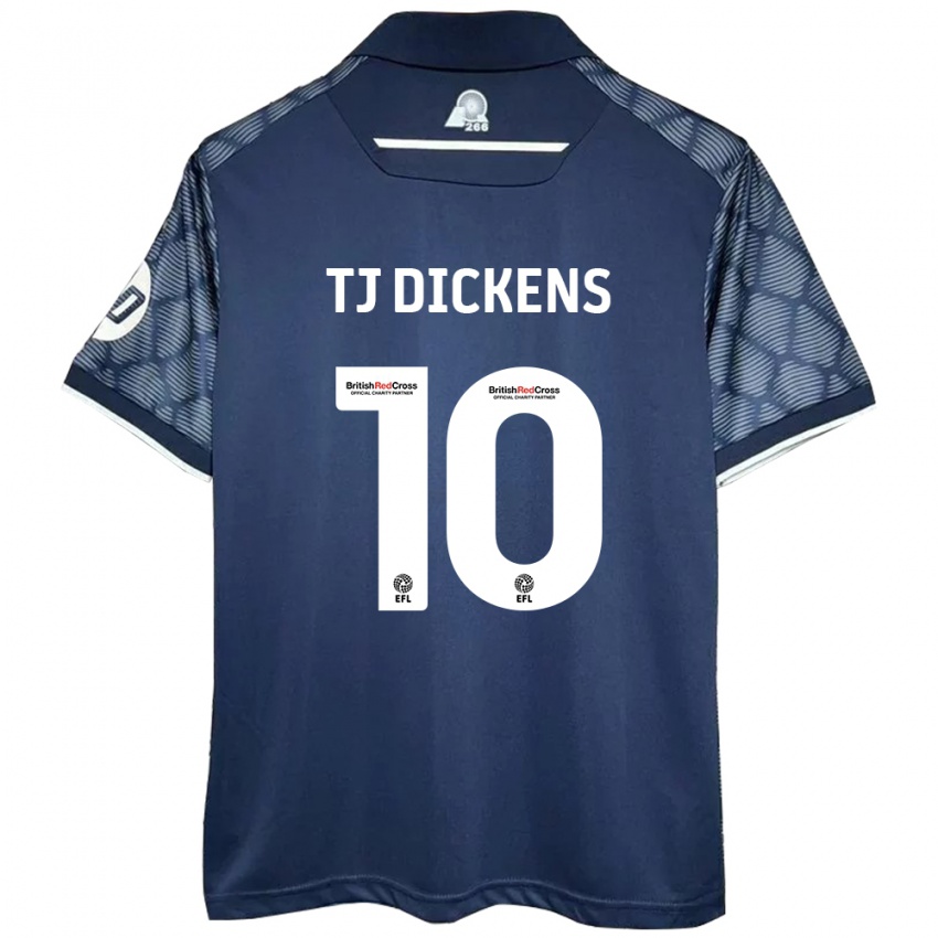 Herren Tonicha Tj Dickens #10 Schwarz Auswärtstrikot Trikot 2024/25 T-Shirt Schweiz