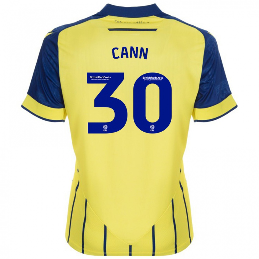 Homme Maillot Ted Cann #30 Jaune Bleu Tenues Extérieur 2024/25 T-Shirt Suisse