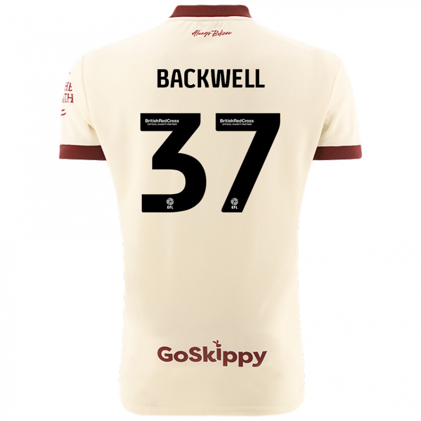 Herren Tommy Backwell #37 Cremeweiß Auswärtstrikot Trikot 2024/25 T-Shirt Schweiz