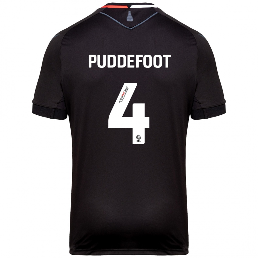 Herren Danielle Puddefoot #4 Schwarz Auswärtstrikot Trikot 2024/25 T-Shirt Schweiz