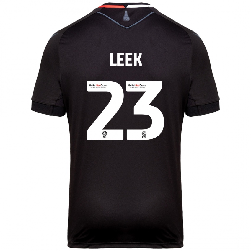 Herren Ellie Leek #23 Schwarz Auswärtstrikot Trikot 2024/25 T-Shirt Schweiz