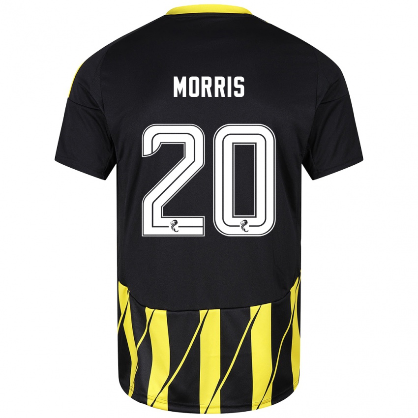 Homme Maillot Shayden Morris #20 Noir Jaune Tenues Extérieur 2024/25 T-Shirt Suisse