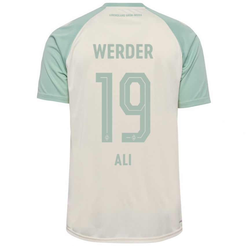 Herren Rok Ali #19 Cremeweiß Hellgrün Auswärtstrikot Trikot 2024/25 T-Shirt Schweiz