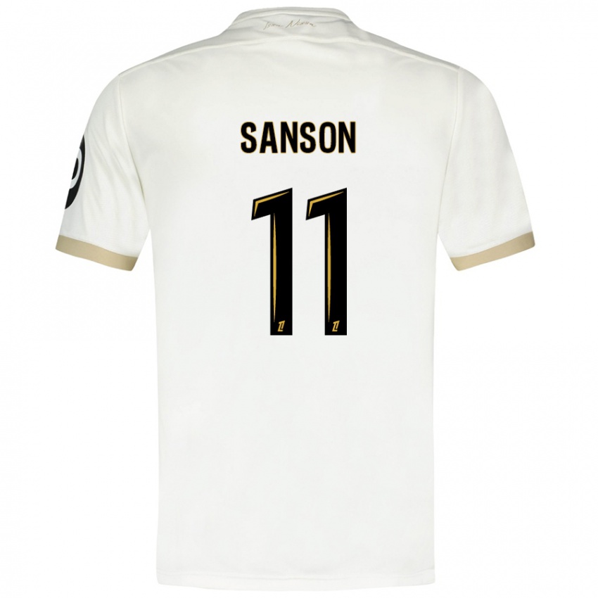 Herren Morgan Sanson #11 Weißgold Auswärtstrikot Trikot 2024/25 T-Shirt Schweiz