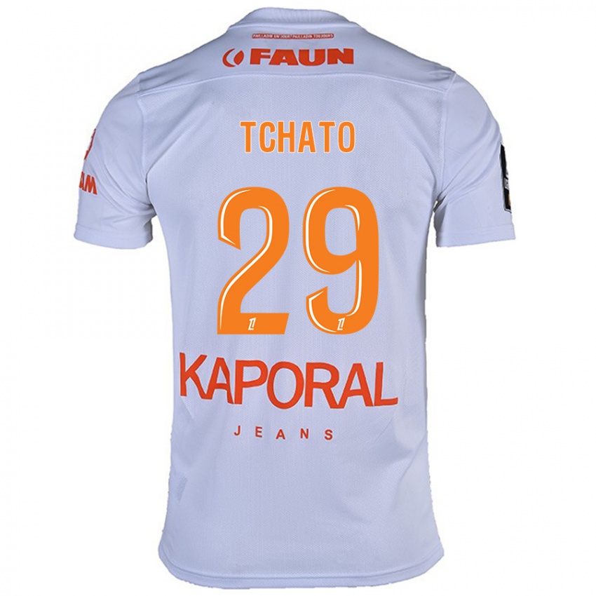 Homme Maillot Enzo Tchato #29 Blanc Tenues Extérieur 2024/25 T-Shirt Suisse