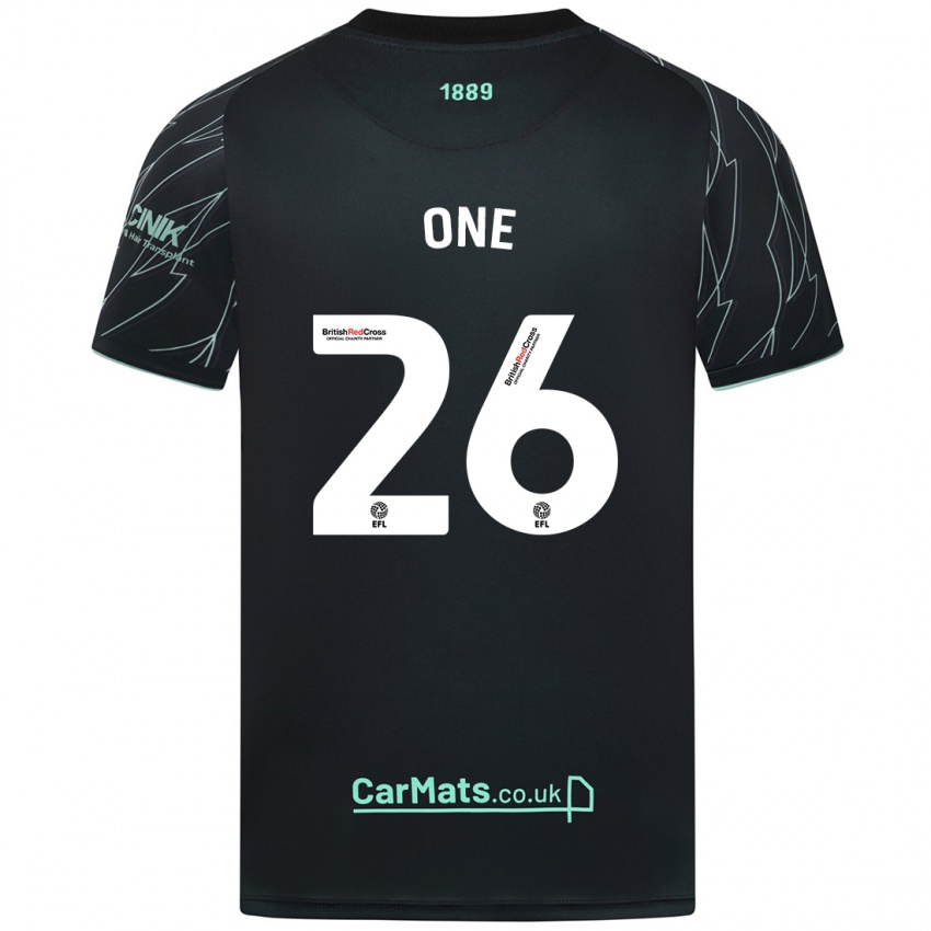 Herren Ryan Oné #26 Schwarz Grün Auswärtstrikot Trikot 2024/25 T-Shirt Schweiz