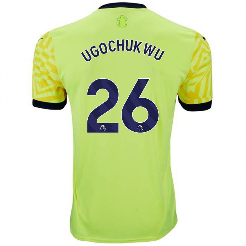 Homme Maillot Lesley Ugochukwu #26 Jaune Tenues Extérieur 2024/25 T-Shirt Suisse