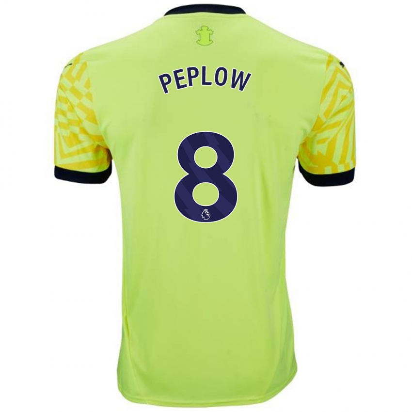 Homme Maillot Chloe Peplow #8 Jaune Tenues Extérieur 2024/25 T-Shirt Suisse