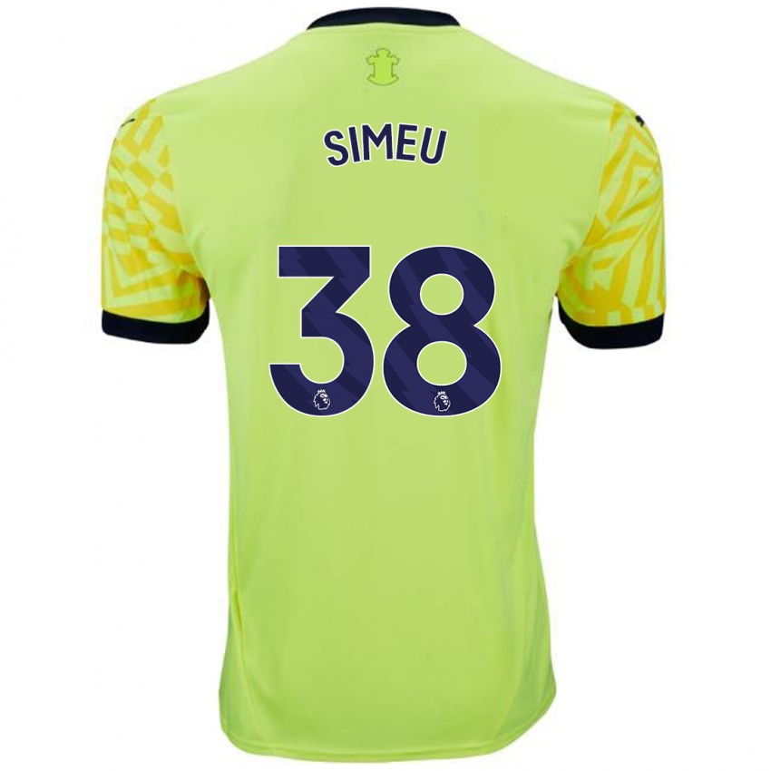 Homme Maillot Dynel Simeu #38 Jaune Tenues Extérieur 2024/25 T-Shirt Suisse