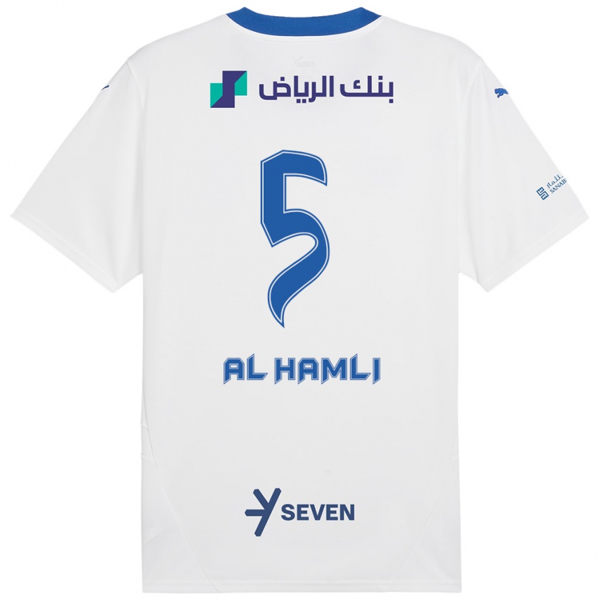 Herren Noura Al-Hamli #5 Weiß Blau Auswärtstrikot Trikot 2024/25 T-Shirt Schweiz