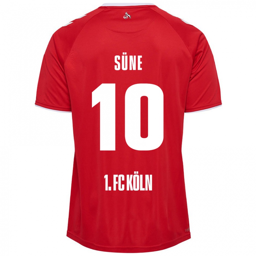 Homme Maillot Arda Süne #10 Rouge Blanc Tenues Extérieur 2024/25 T-Shirt Suisse