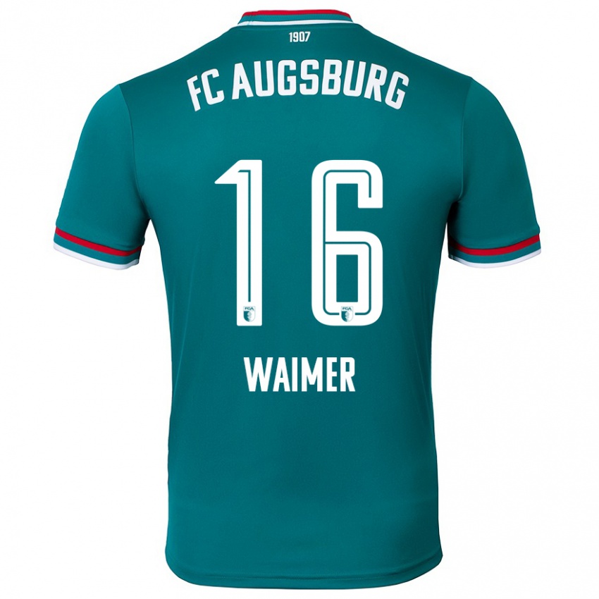 Herren Johannes Waimer #16 Dunkelgrün Auswärtstrikot Trikot 2024/25 T-Shirt Schweiz