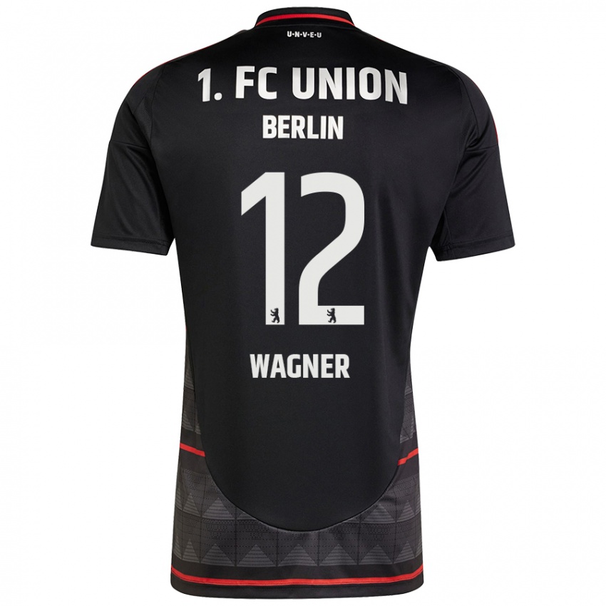 Herren Melanie Wagner #12 Schwarz Auswärtstrikot Trikot 2024/25 T-Shirt Schweiz