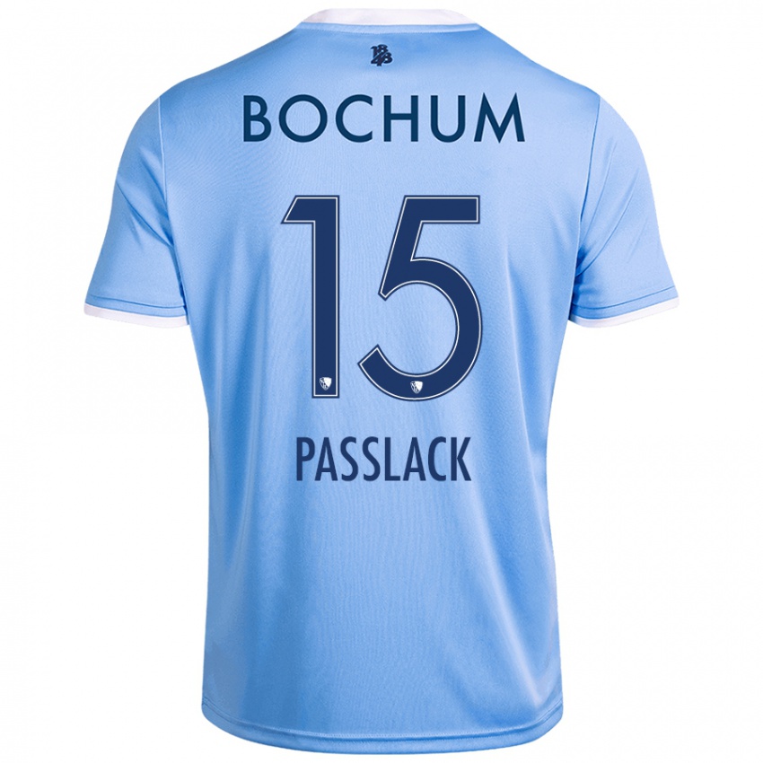 Herren Felix Passlack #15 Himmelblau Auswärtstrikot Trikot 2024/25 T-Shirt Schweiz