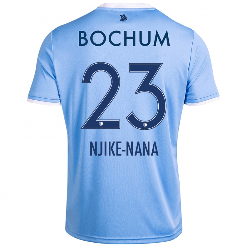 Homme Maillot Jean-Philippe Njike-Nana #23 Bleu Ciel Tenues Extérieur 2024/25 T-Shirt Suisse