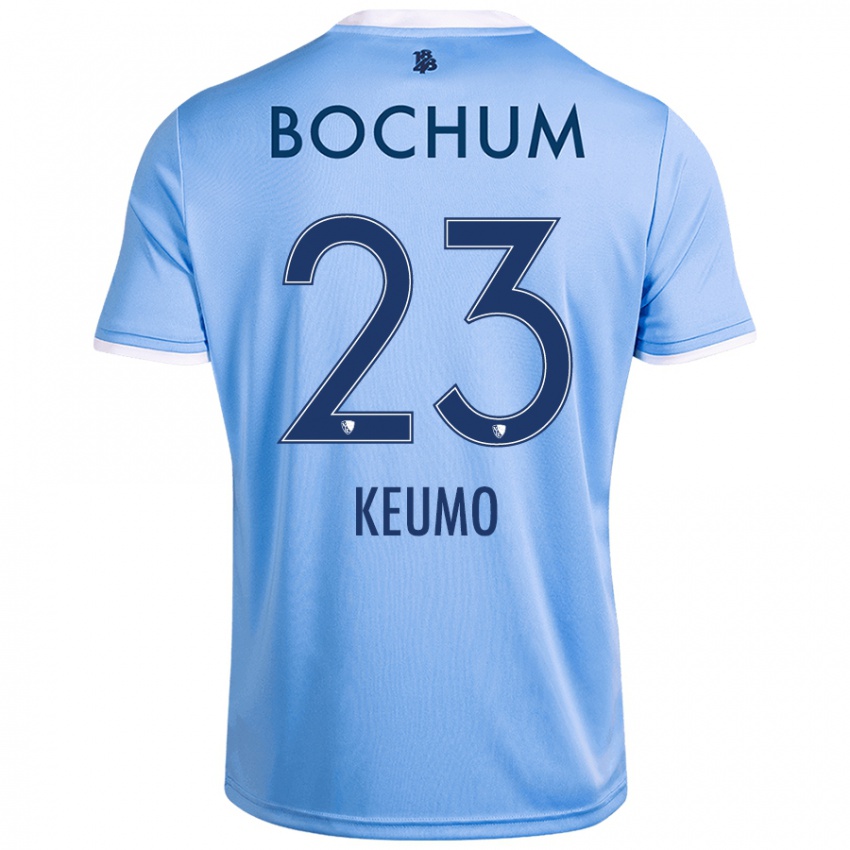 Homme Maillot Owono-Darnell Keumo #23 Bleu Ciel Tenues Extérieur 2024/25 T-Shirt Suisse