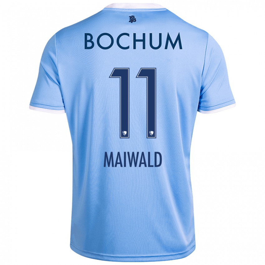 Herren Anna Maiwald #11 Himmelblau Auswärtstrikot Trikot 2024/25 T-Shirt Schweiz