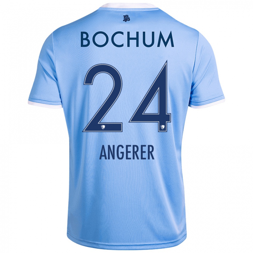 Herren Alina Angerer #24 Himmelblau Auswärtstrikot Trikot 2024/25 T-Shirt Schweiz