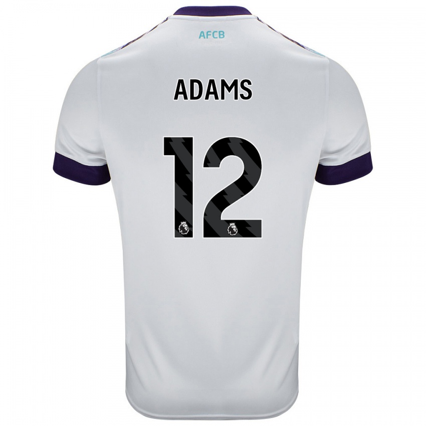 Herren Tyler Adams #12 Weiß Grün Lila Auswärtstrikot Trikot 2024/25 T-Shirt Schweiz