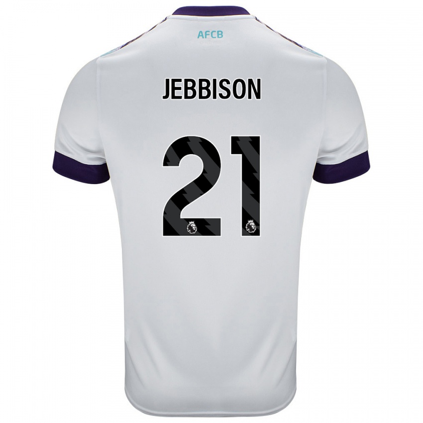 Herren Daniel Jebbison #21 Weiß Grün Lila Auswärtstrikot Trikot 2024/25 T-Shirt Schweiz