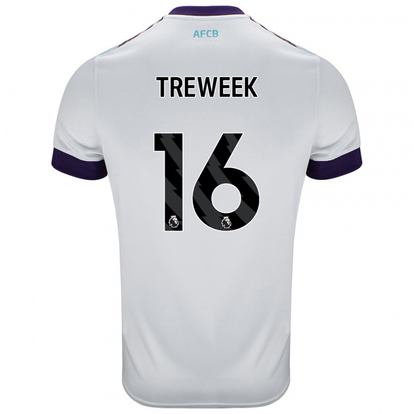 Herren Jess Treweek #16 Weiß Grün Lila Auswärtstrikot Trikot 2024/25 T-Shirt Schweiz