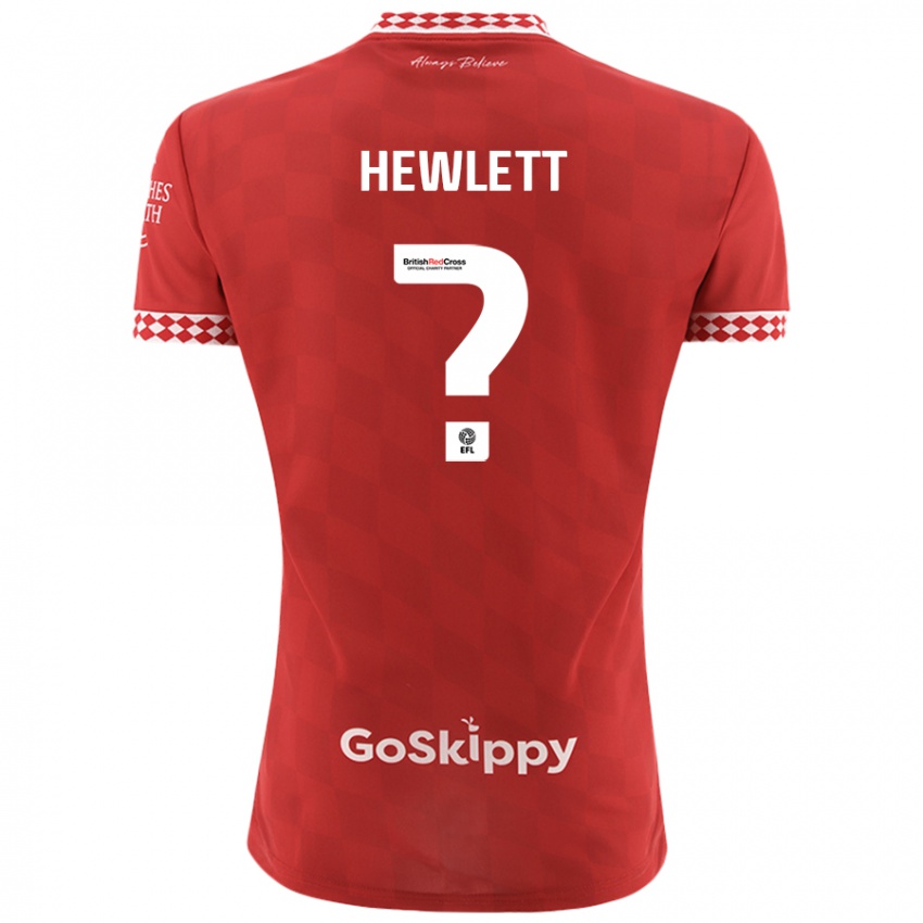 Femme Maillot Callum Hewlett #0 Rouge Tenues Domicile 2024/25 T-Shirt Suisse