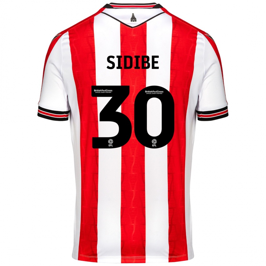 Femme Maillot Souleymane Sidibe #30 Rouge Blanc Tenues Domicile 2024/25 T-Shirt Suisse