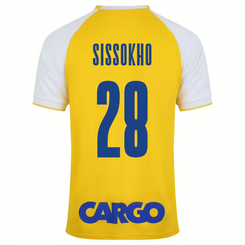 Damen Issouf Sissokho #28 Gelb Weiß Heimtrikot Trikot 2024/25 T-Shirt Schweiz