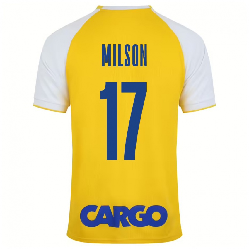 Damen Milson #17 Gelb Weiß Heimtrikot Trikot 2024/25 T-Shirt Schweiz