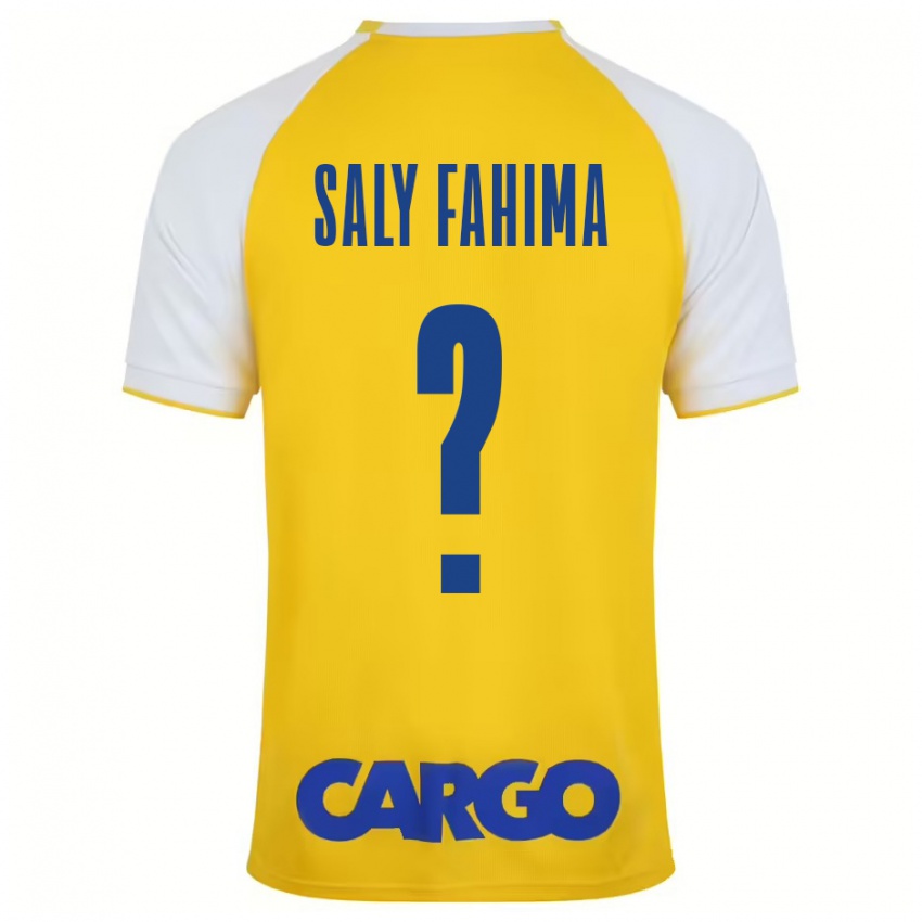 Damen Israel Saly Fahima #0 Gelb Weiß Heimtrikot Trikot 2024/25 T-Shirt Schweiz