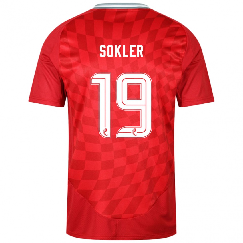 Femme Maillot Ester Sokler #19 Rouge Tenues Domicile 2024/25 T-Shirt Suisse