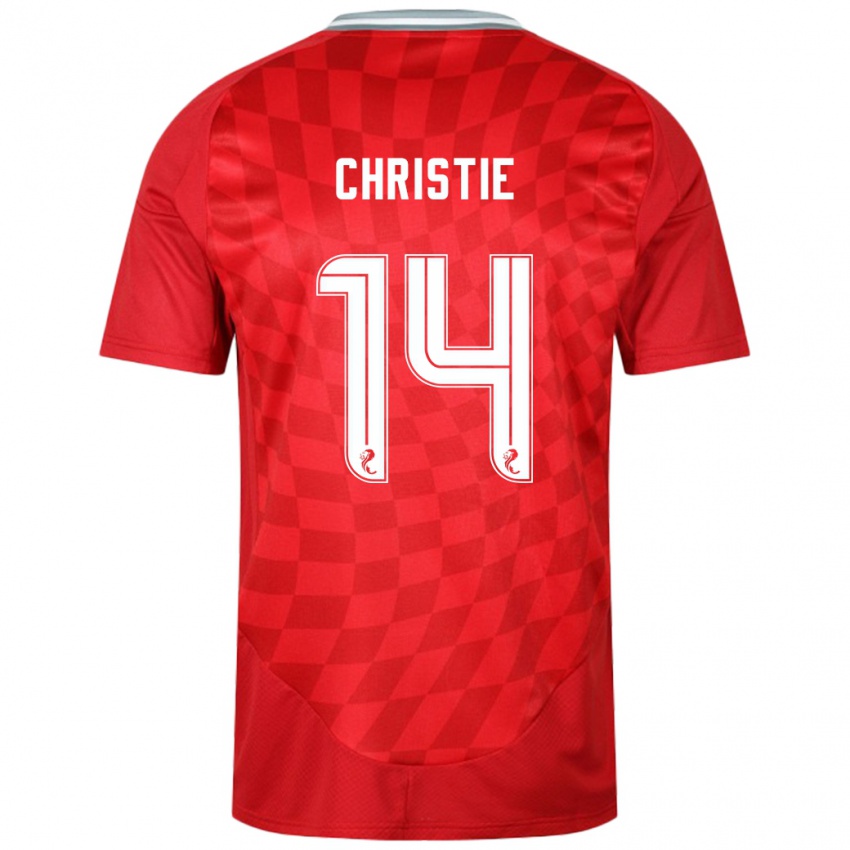 Femme Maillot Mya Christie #14 Rouge Tenues Domicile 2024/25 T-Shirt Suisse