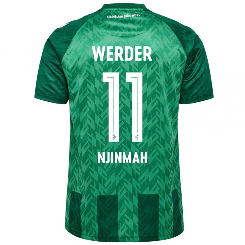 Damen Justin Njinmah #11 Grün Heimtrikot Trikot 2024/25 T-Shirt Schweiz