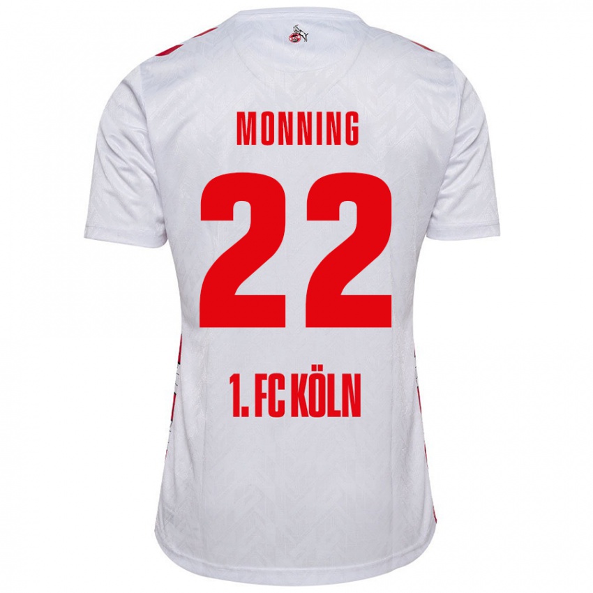 Damen Marlon Monning #22 Weiß Rot Heimtrikot Trikot 2024/25 T-Shirt Schweiz